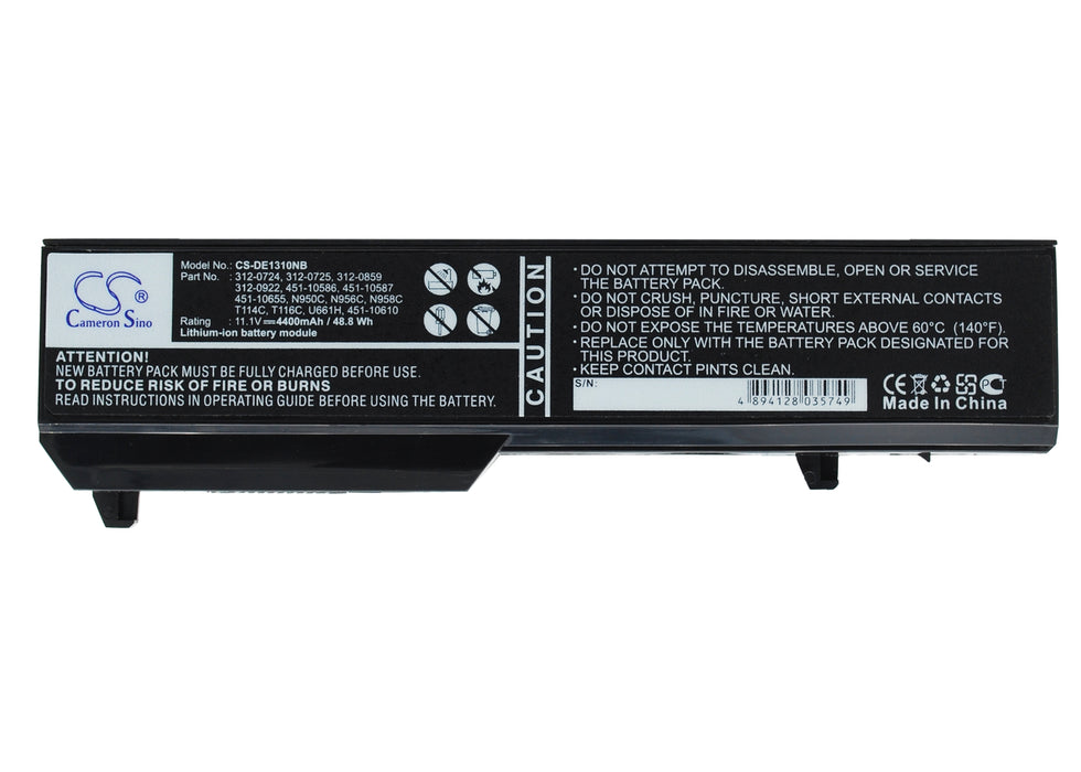 Dell Vostro 1310 Vostro 1320 Vostro 1510 V 4400mAh Replacement Battery-main