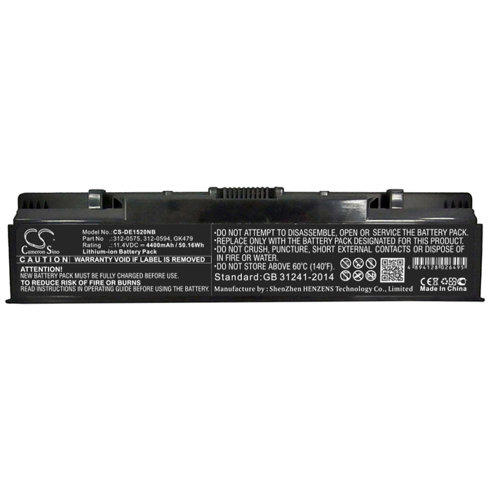 Dell Inspiron 1520 Inspiron 1521 Inspiron 1720 Inspiron 1721 Vostro 1500 Vostro 1700 4400mAh Laptop and Notebook Replacement Battery-5