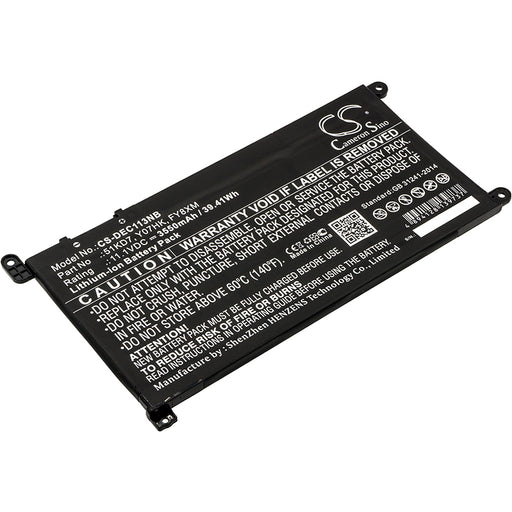 Dell Chromebook 11 3100 Chromebook 11 3180 Chromeb Replacement Battery-main