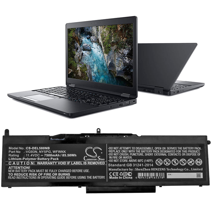 Dell Latitude 5580 Latitude 5591 Precision 15 3520 Precision 3520 Precision 3530 Laptop and Notebook Replacement Battery-4