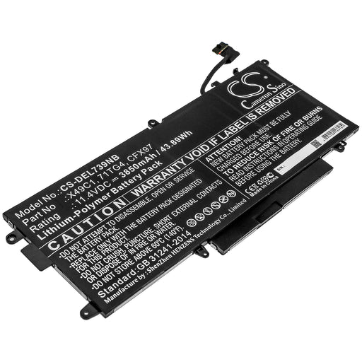 Dell Latitude 5289 2-in-1 Latitude 7390 2-in-1 Laptop and Notebook Replacement Battery