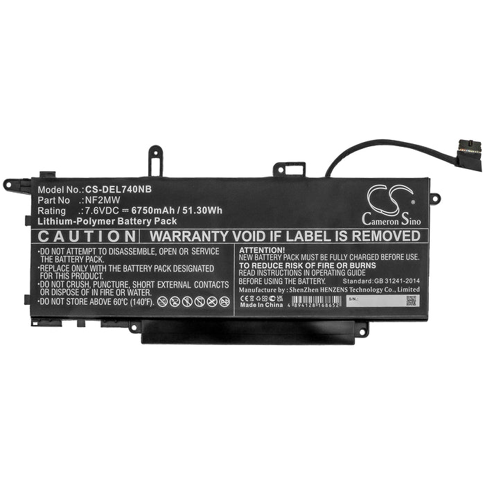 Dell Latitude 7310 2-in-1 Latitude 7400 2-in-1 Latitude 7410 2-in-1 Latitude 9410 2-in-1 Laptop and Notebook Replacement Battery-3