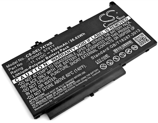 Dell Latitude 12 E7270 Latitude 12 E7470 L 3300mAh Replacement Battery-main