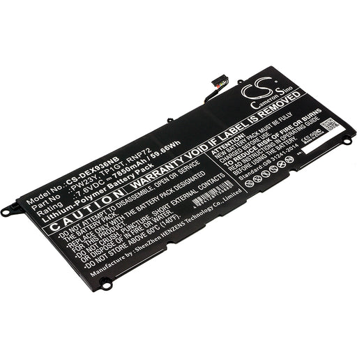 Dell XPS 13 9360 XPS 13 9360-D1605G XPS 13 I7-7650 Replacement Battery-main