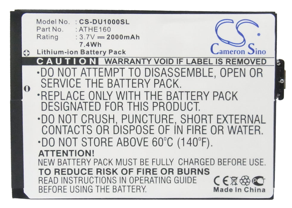 O2 XDA Flint Mobile Phone Replacement Battery-5