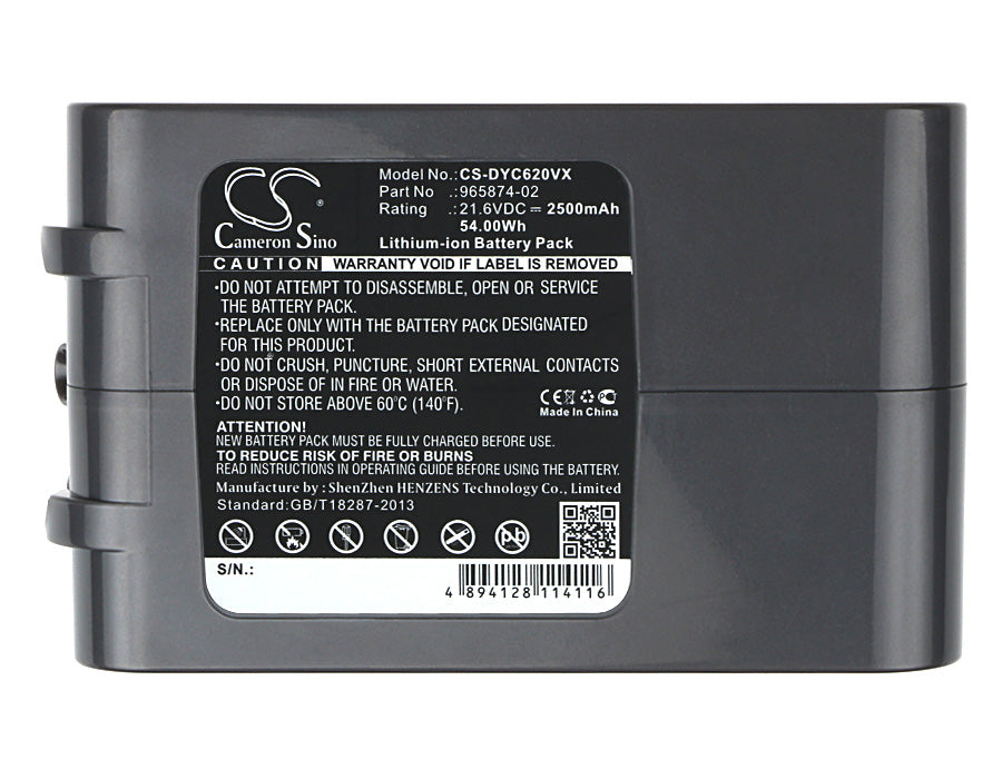Dyson Absolute DC58 DC61 DC62 DC62 Animal DC72 DC74 Animal SV03 SV03 Animal Pro SV04 SV05 SV05 Absolute SV06 SV06 F 2500mAh Vacuum Replacement Battery-6