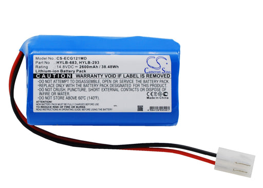 Biocare ECG-1200 ECG-1201 ECG-1210 2600mAh Replacement Battery-main