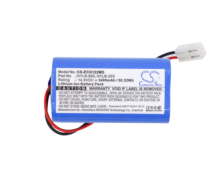 Biocare ECG-1200 ECG-1201 ECG-1210 3400mAh Medical Replacement Battery-5