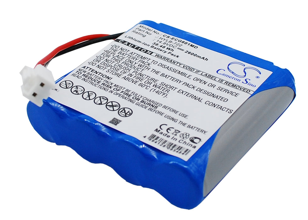 Biocare ECG-6010 ECG-6020 iE6 2600mAh Medical Replacement Battery-2