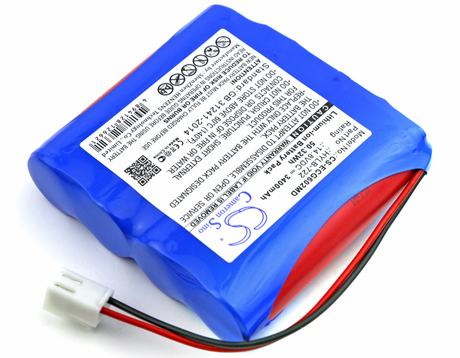 Biocare ECG-6010 ECG-6020 iE6 3400mAh Medical Replacement Battery-2