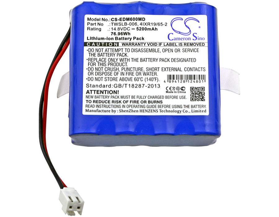 Edan F6 5200mAh Medical Replacement Battery-3
