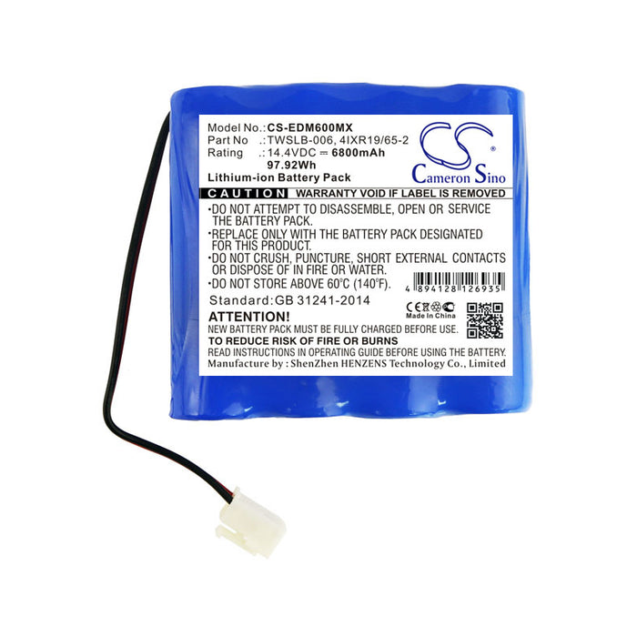 Edan F6 6800mAh Medical Replacement Battery-3