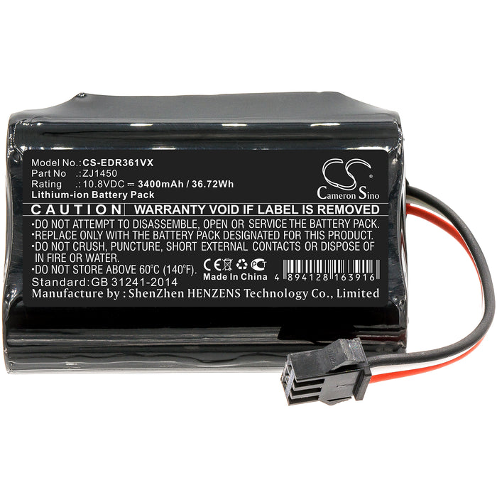 Ecovacs D36A D36B D36C D36E DA60 DA611 DB35 TCR360 3400mAh Vacuum Replacement Battery-3