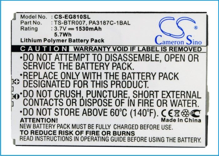 Toshiba Portege G810 Mobile Phone Replacement Battery-5