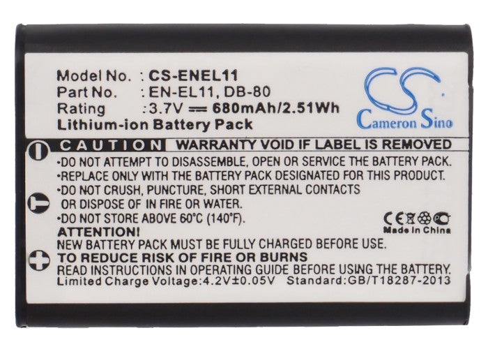 Nikon Coolpix S550 Coolpix S560 Camera Replacement Battery-5