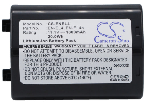 Nikon D2Hs D2X D2Xs D3 D3S F6 D2H D2Hs D2X D2Xs D3 Replacement Battery-main