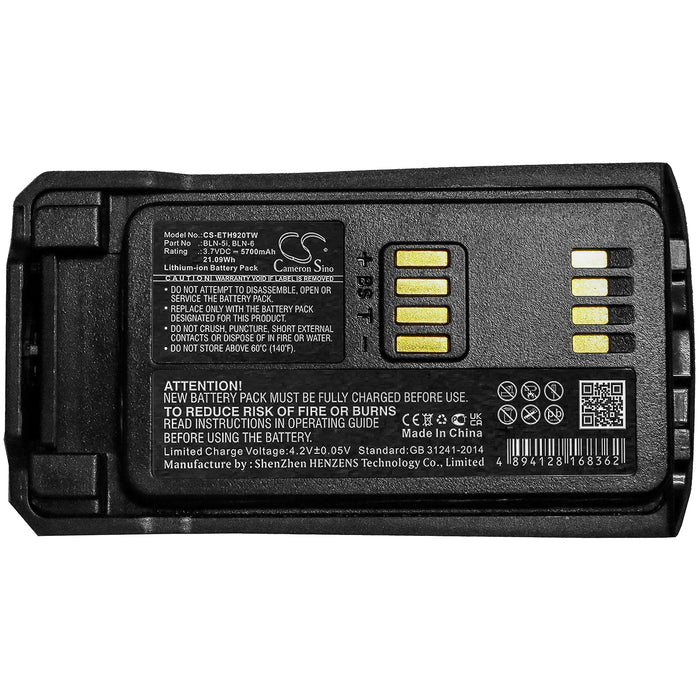 Tetra CASSIDIAN THR9 5700mAh Two Way Radio Replacement Battery-5