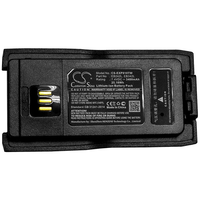 Diquea EP8000 EP8100 3400mAh Two Way Radio Replacement Battery-5