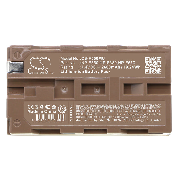 BLAUPUNKT CC-R900H ERC884 F9 2600mAh Camera Replacement Battery