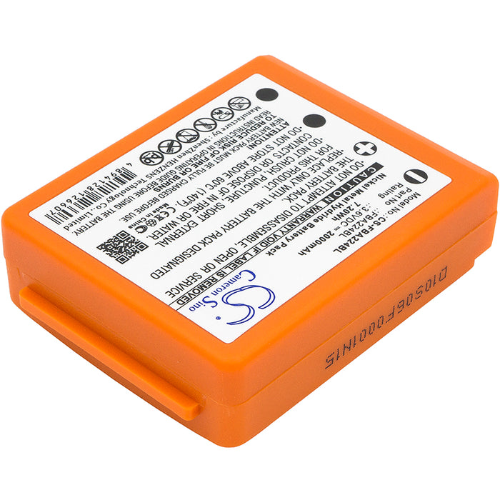 HBC Radiomatic Keynote Radiomatic Linus 4 Radiomatic Micron 4 Radiomatic Micron 5 Radiomatic Micron  2000mAh Orange Remote Control Replacement Battery-2