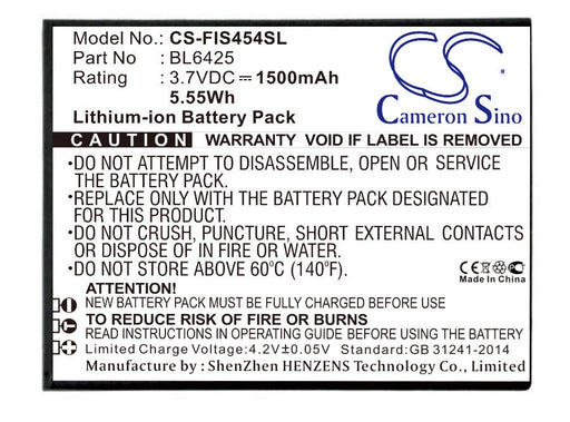 FLY FS454 Nimbus 8 Replacement Battery-main