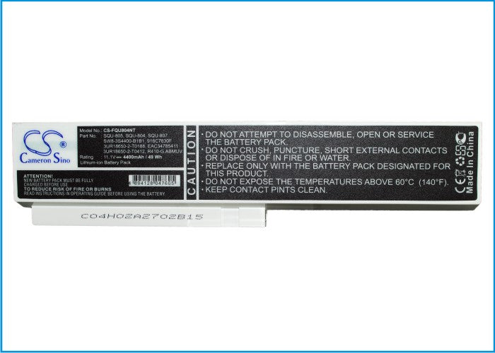 Quanta DW8 EAA-89 SW8 TW8 4400mAh White Laptop and Notebook Replacement Battery-4