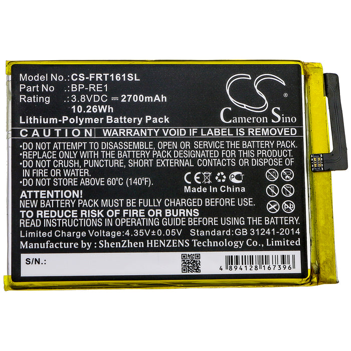 Freetel FTJ161B FTJ161B-REI FTJ161B-REI-BK FTJ161B-REI-BL FTJ161B-REI-CG FTJ161B-REI-PG FTJ161B-REI-SL Samurai Rei Mobile Phone Replacement Battery-3