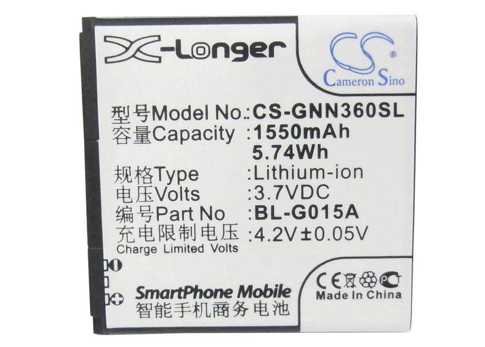Gionee GN108 GN205H GN305 GN305G GN360 GN380 Mobile Phone Replacement Battery-5