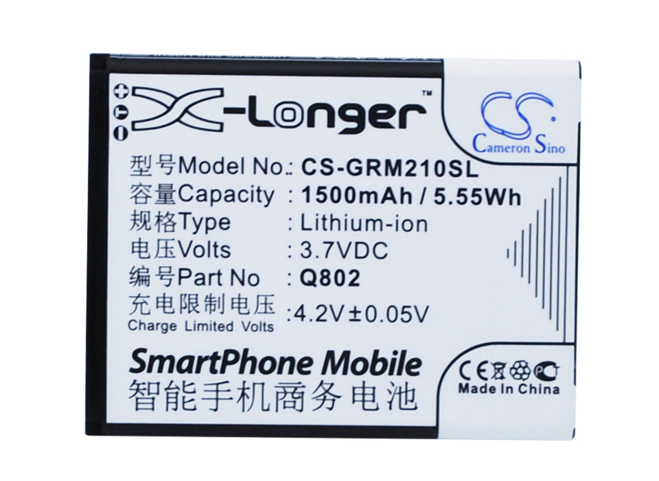 Green Orange M2S Mars 2S Q802 S2 Mobile Phone Replacement Battery-5