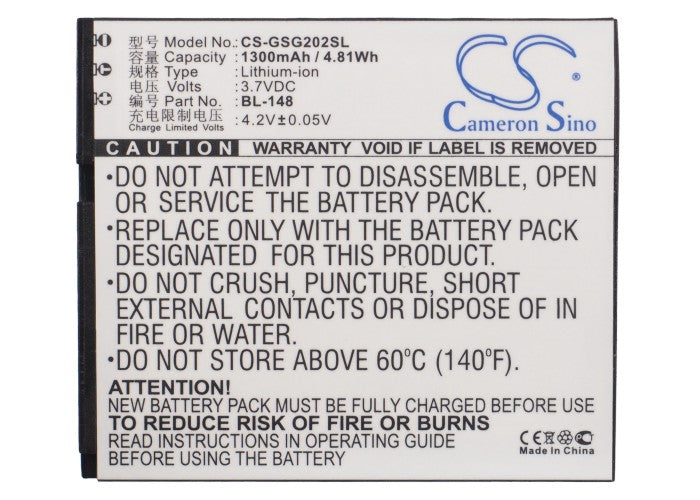 Gsmart GS202 Mobile Phone Replacement Battery-5