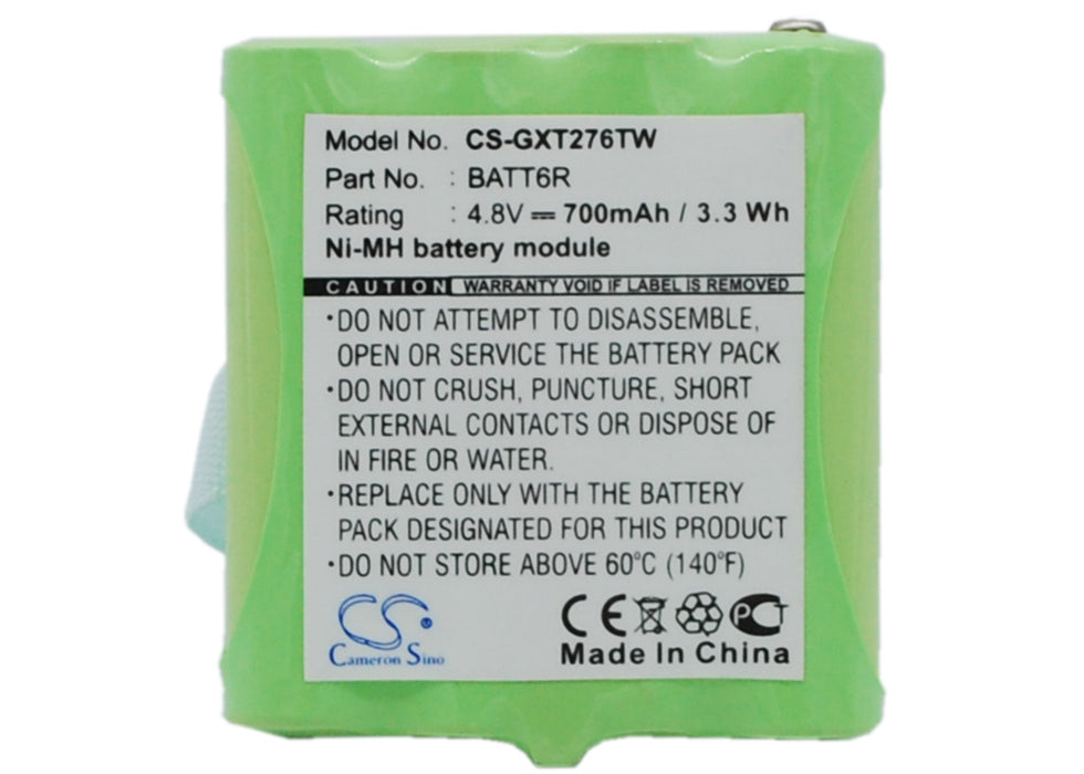 Midland C881 GXT635 GXT650 GXT661 LXT210 LXT276 LX Replacement Battery-main