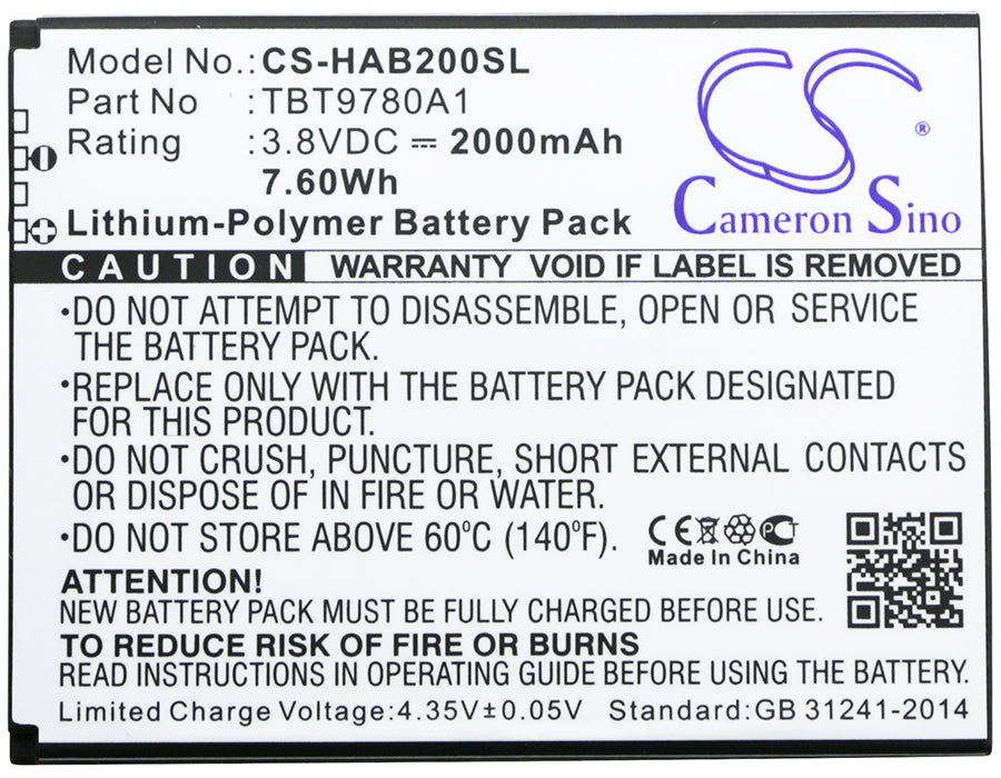 Highscreen B2000A Thor Mobile Phone Replacement Battery-3