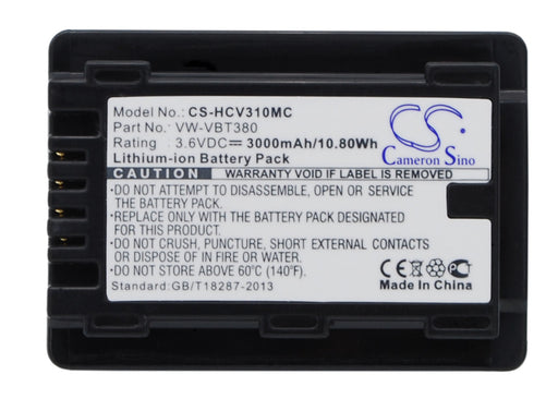 Panasonic HC-250EB HC-550EB HC-727EB HC-75 3000mAh Replacement Battery-main