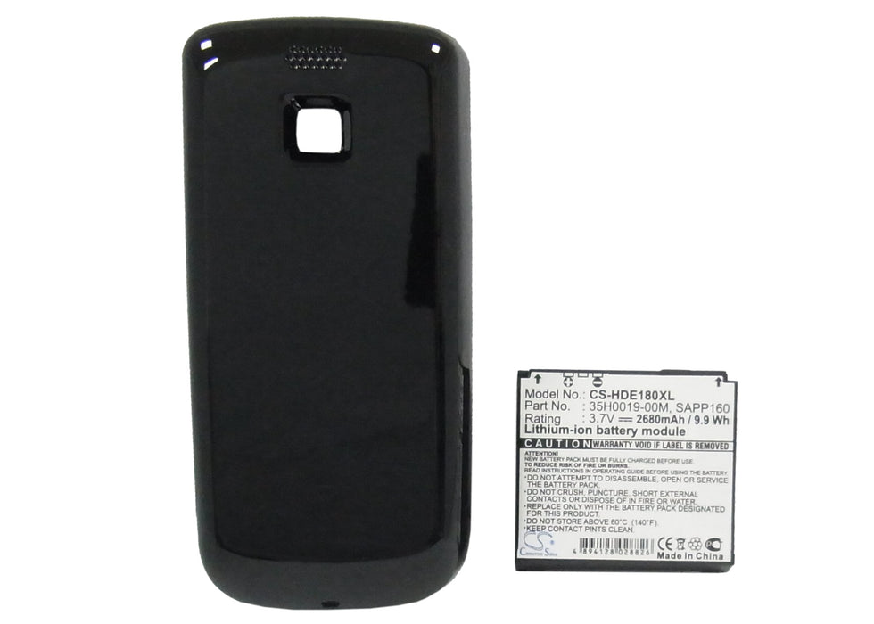 HTC A6161 Magic Pioneer Sapphire Sapphire 100 2680mAh Black Mobile Phone Replacement Battery-5