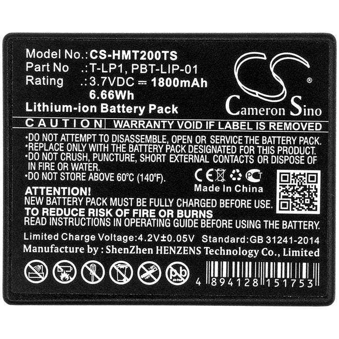 HME Tempest 2.4GHz beltstation Tempest Wireless Beltpacks Tempest Wireless Beltpacks PLI TMP-R224 Headphone Replacement Battery-5