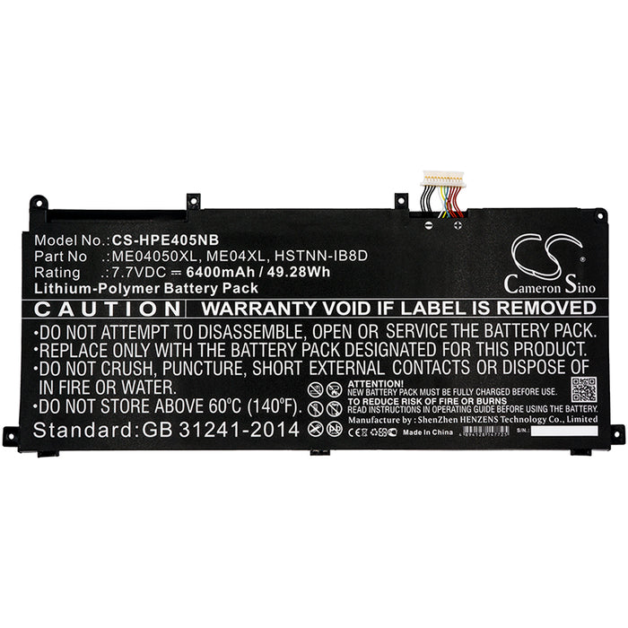 HP Elite x2 1013 ELITE x2 1013 G3 Elite x2 1013 G3 2TS94EA Elite x2 1013 G3 2TT10EA Elite x2 1013 G3 2TT11EA E Laptop and Notebook Replacement Battery-3