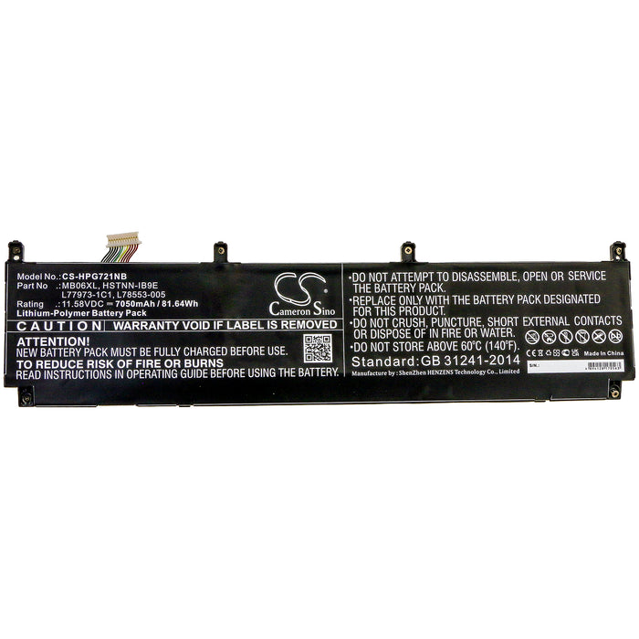 HP ZBook Create G7 ZBook Studio G7 Zbook Studio G7 1J3R6EA ZBook Studio G7 1J3R7EA ZBook Studio G7 1J3S4EA ZBo Laptop and Notebook Replacement Battery-3