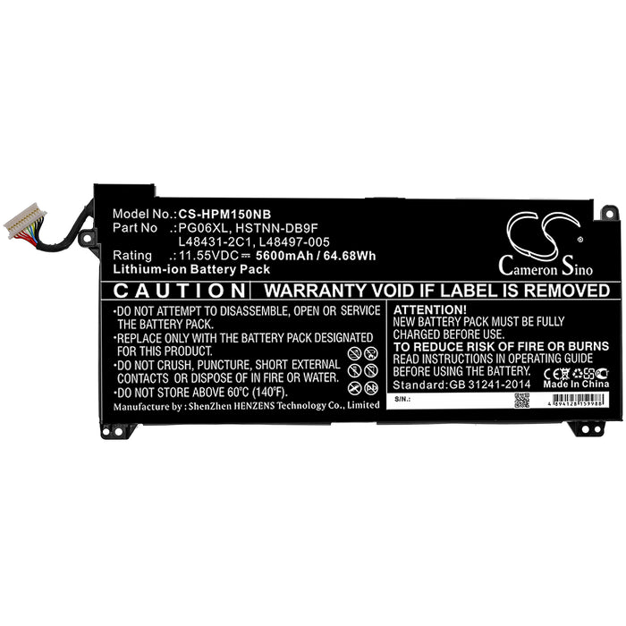 HP Omen 15-DH0000NA Omen 15-DH0000NX Omen 15-DH0001NS Omen 15-DH0002NG Omen 15-DH0002NL Omen 15-DH0002NS Omen  Laptop and Notebook Replacement Battery-3