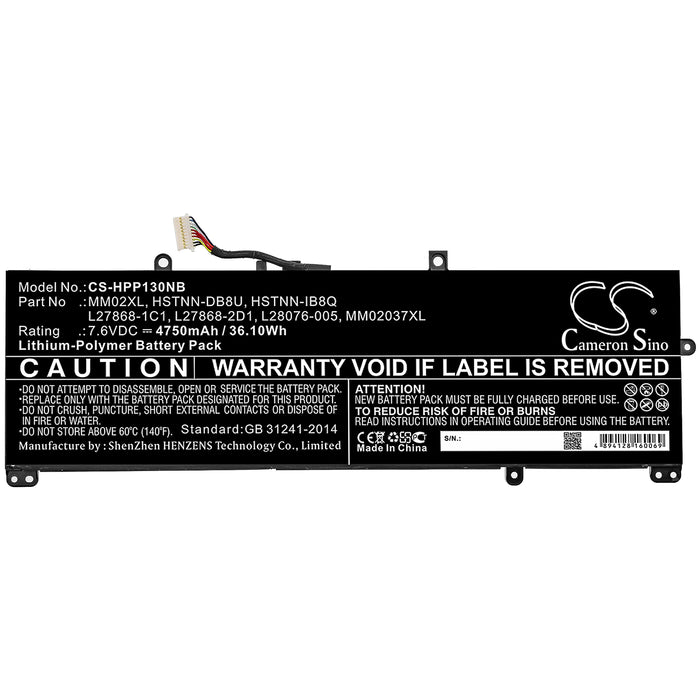 HP 13-AN0006TU Pavilion 13-AN0000NE Pavilion 13-AN0000NH Pavilion 13-AN0000NK Pavilion 13-AN0000NO Pavilion 13 Laptop and Notebook Replacement Battery-3