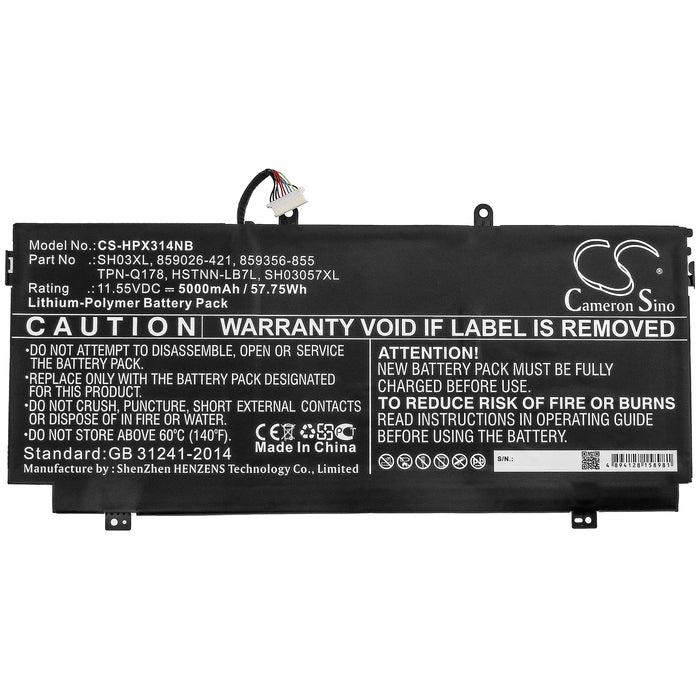 HP ENVY 13-AB063 ENVY 13-AB068 ENVY 13-AB073 ENVY 13-AB075 ENVY 13-AB078 ENVY 13-AB079 ENVY 13-AB081 ENVY 13-A Laptop and Notebook Replacement Battery-3