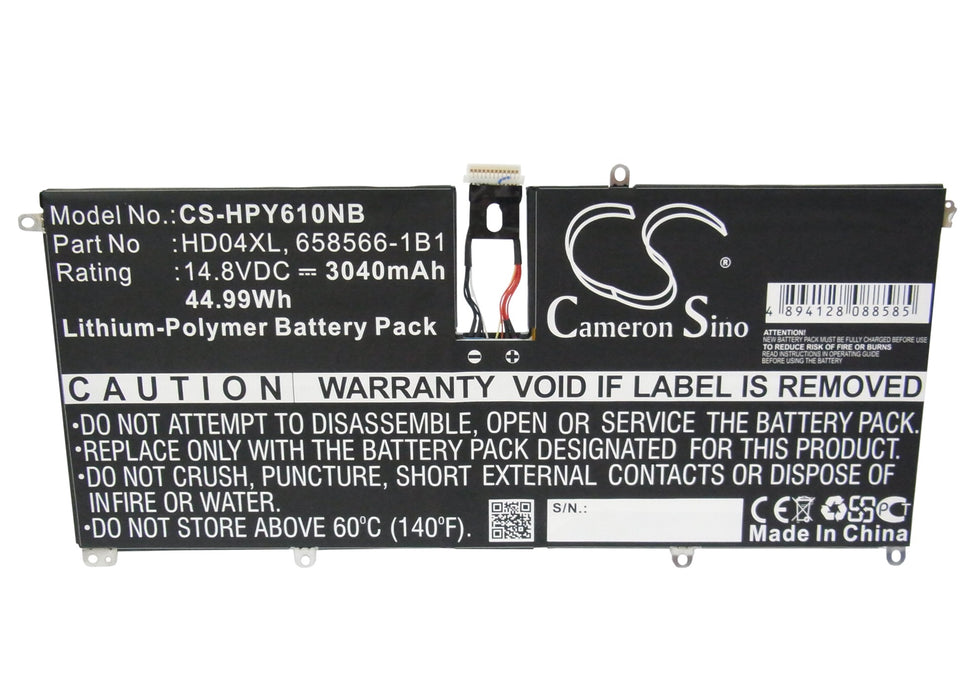 HP Envy 6-1000 Envy Spectre TU XT 13-2000eg Envy Spectre XT 13-2000 Envy Spectre XT 13-2000ea Envy Spectre XT  Laptop and Notebook Replacement Battery-5