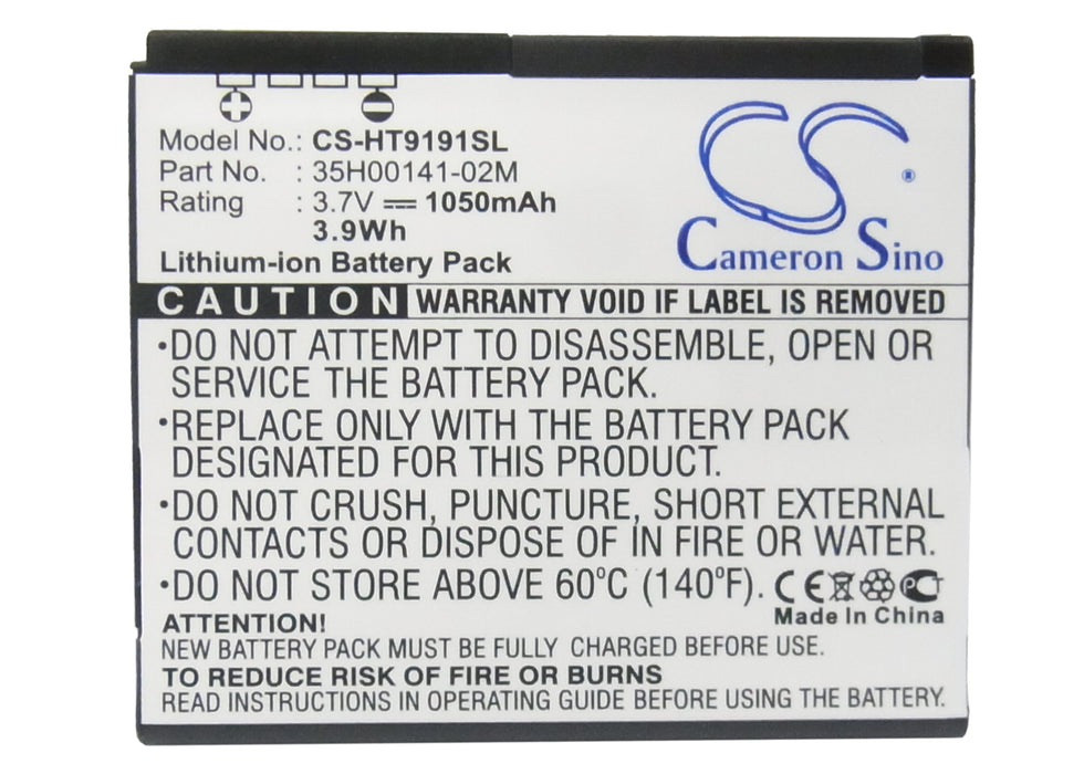 HTC 7 Surround A9191 Ace Desire HD Inspire 4G Mondrian Oboe PD98120 Surround T8788 T9188 T9199 Tianxi HuaShan 1050mAh Mobile Phone Replacement Battery-5