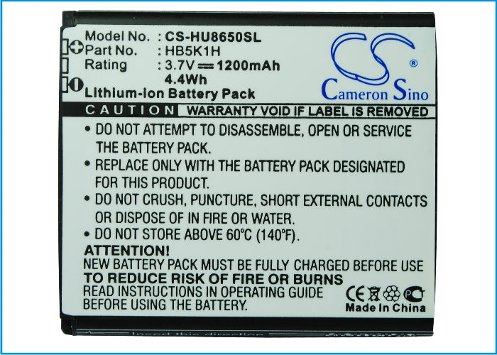 At&T Fusion Fusion 2 Fusion MF Jengu U8652 U8652 Fusion MF U8652 Jengu U8665 Mobile Phone Replacement Battery-5