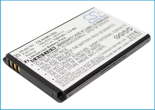 Huawei Envoy U3900 HWM636 HWM636-R M318 M63 700mAh Replacement Battery-main