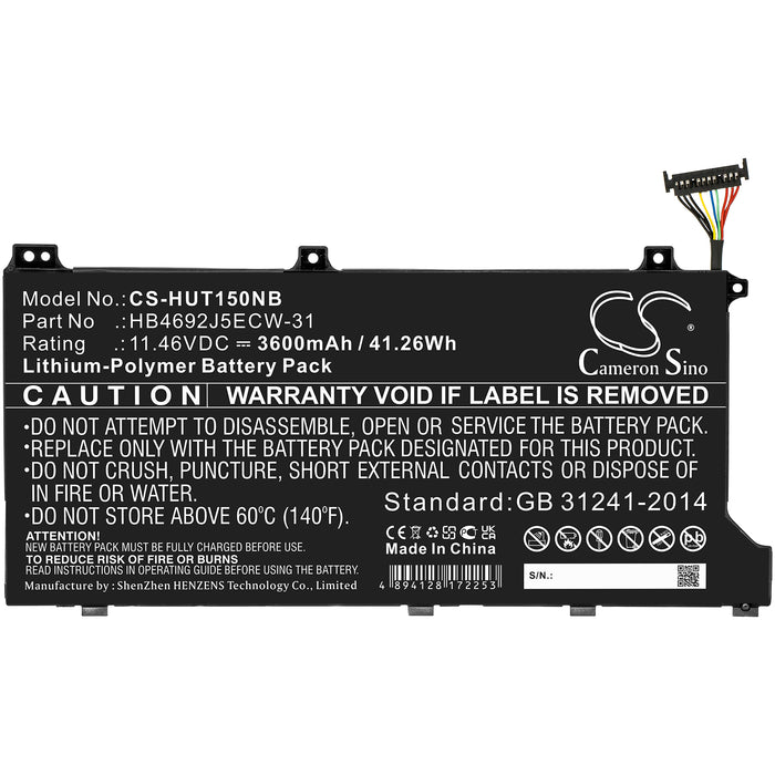 Huawei HLY-19R KPL-WOOB Magicbook 14 MagicBook 15 MagicBook 15 4500U MagicBook KPL-WOOB MagicBook Pro HLY-19R  Laptop and Notebook Replacement Battery-3