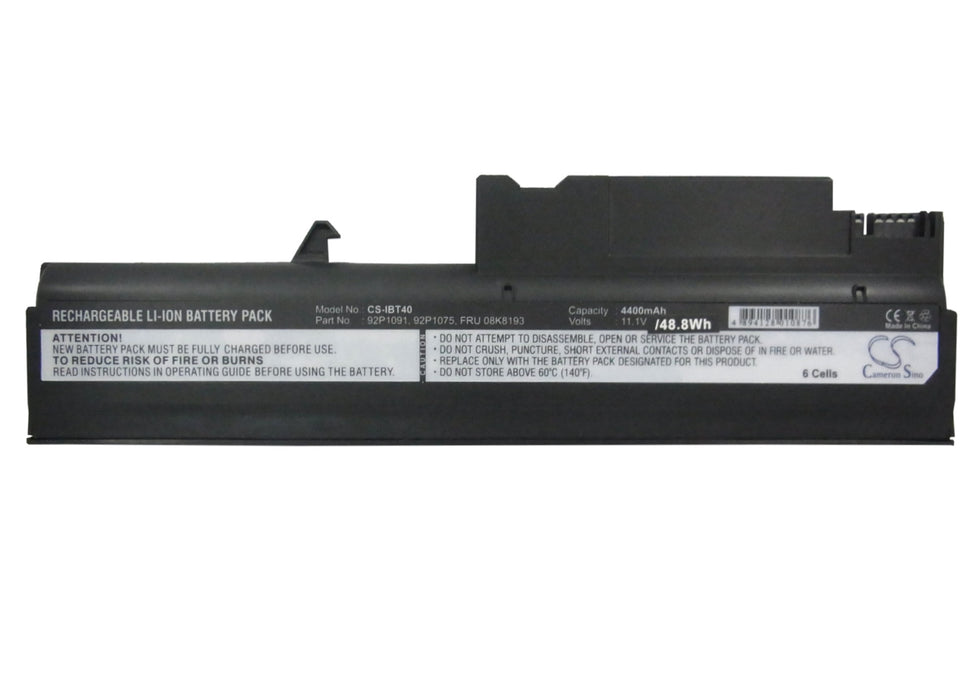 IBM ThinkPad R50 ThinkPad R50 1831 ThinkPad R50 1832 ThinkPad R50 1833 ThinkPad R50 1836 ThinkPad R50  4400mAh Laptop and Notebook Replacement Battery-5