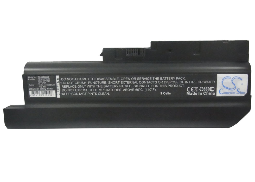 IBM ThinkPad R60 ThinkPad R60 9455 ThinkPad R60 9456 ThinkPad R60 9457 ThinkPad R60 9458 ThinkPad R60  6600mAh Laptop and Notebook Replacement Battery-5