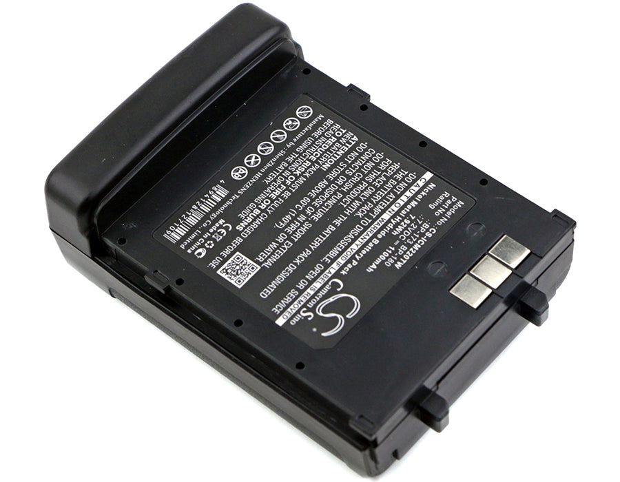 Batería de 1100mAh para Icom IC W32A,IC W32E,IC T42,IC T42A,IC T42E,IC Batería de 1100mAh para Icom IC W32A,IC W32E,IC T42,IC T42A,IC T42E,IC