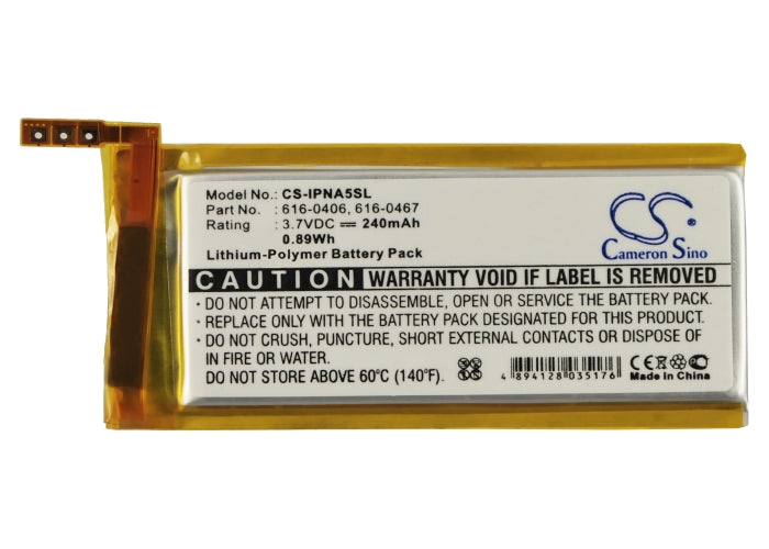 Apple iPod Nano 5th Media Player Replacement Battery: BatteryClerk.ca