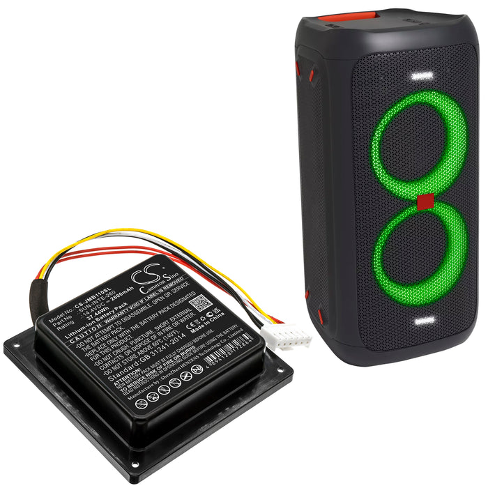 JBL PartyBox 100 2600mAh Speaker Replacement Battery: BatteryClerk.ca